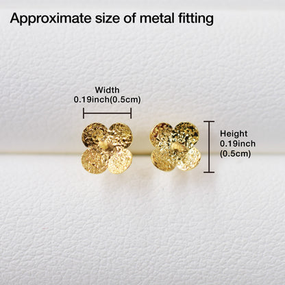 Only metal fittings K18YG stud earring Metal fitting Recommended for pearls 5mm - 9mm