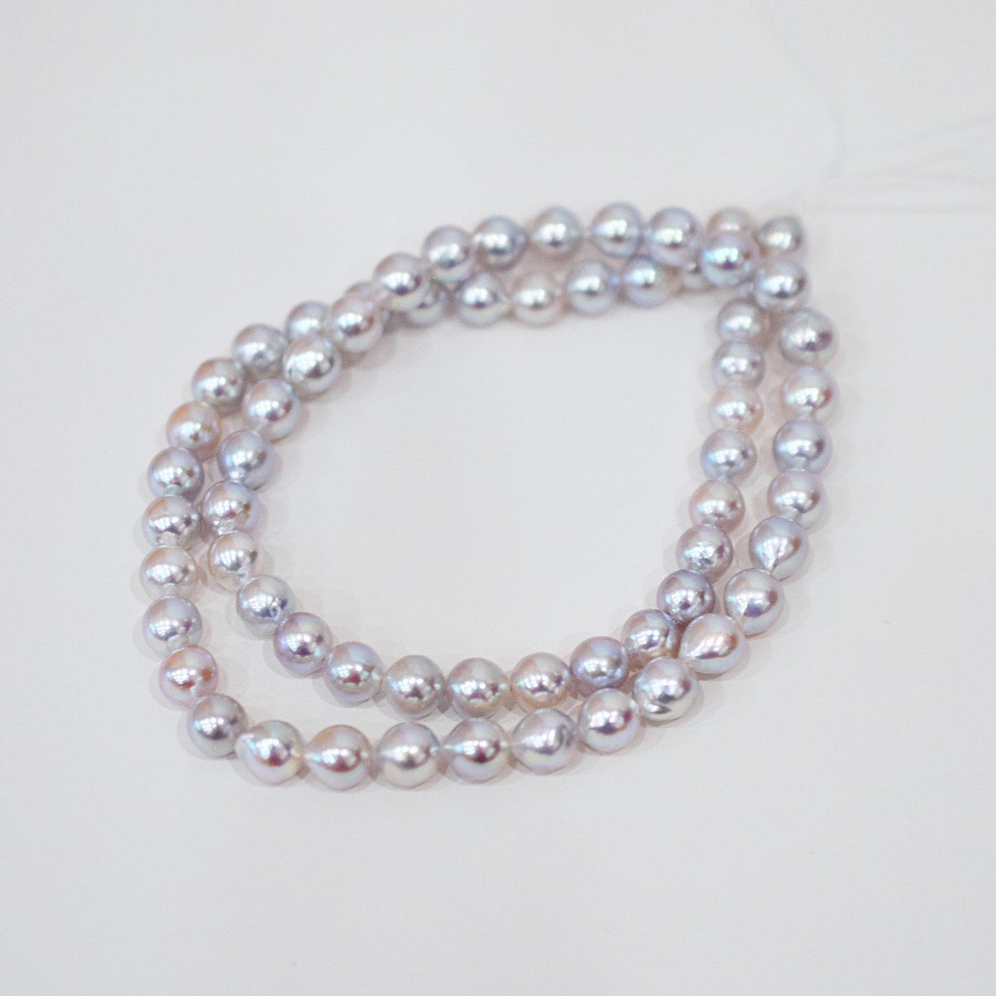 Actual product Necklace Natural color 6mm - 7.5mm Real Akoya Pearl From Japan 16.9inch 43cm starand choker reenspearl