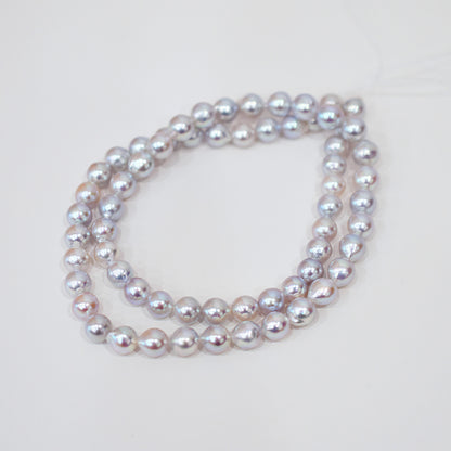 Actual product Necklace Natural color 6mm - 7.5mm Real Akoya Pearl From Japan 16.9inch 43cm starand choker reenspearl