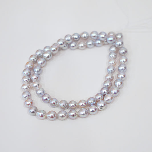 Actual product Necklace Natural color 6mm - 7.5mm Real Akoya Pearl From Japan 16.9inch 43cm starand choker reenspearl