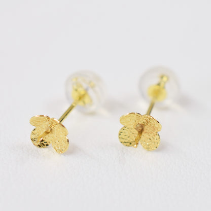 Only metal fittings K18YG stud earring Metal fitting Recommended for pearls 5mm - 9mm