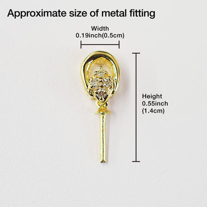 Only metal fittings 0.03ct K18YG Diamond Pendant top SIK00041