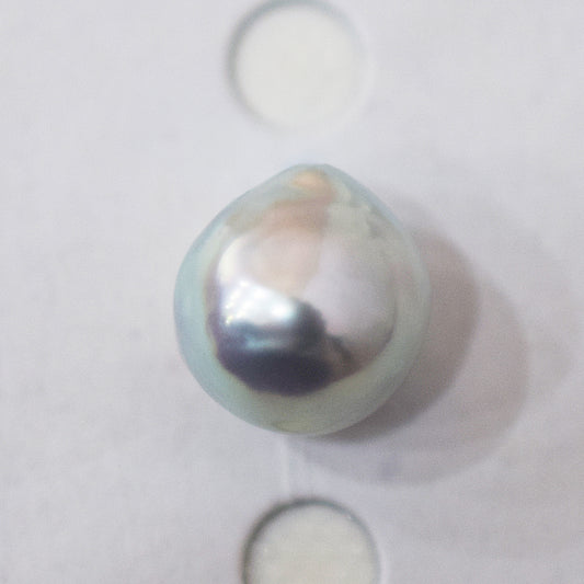 Pendant top Only Natural color 9.8mm Baroque pearl 1pc real akoya pearl Japan Japanese reenspearl あこや 真珠