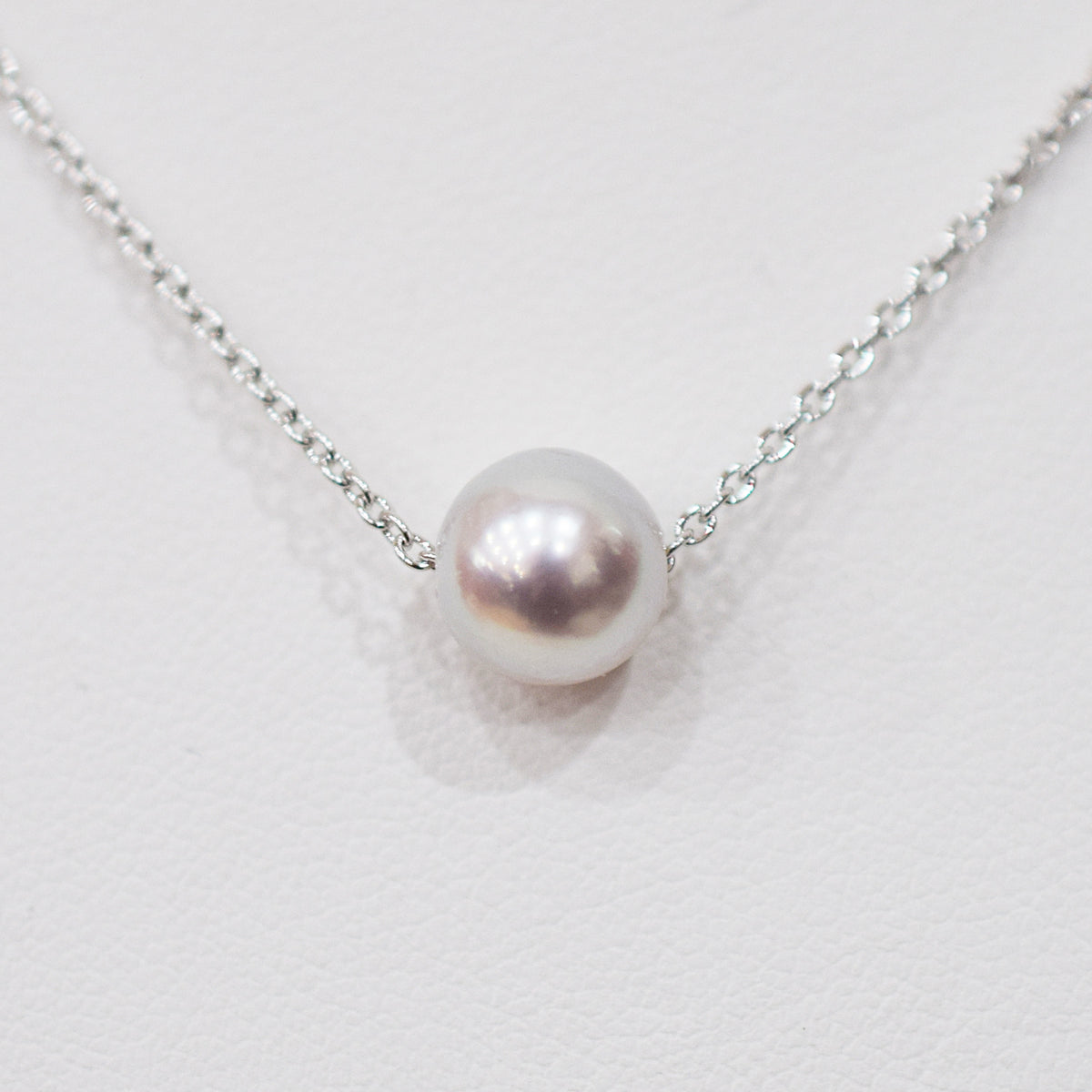 【SV925】Rare Natural color 8mm - 9mm Seawater Real Akoya Pearl necklace AkoyaPearl Japan あこや 真珠