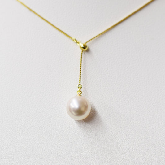 【K10 / K18 / Pt850】Rare White pink 7.5mm - 8.5mm Seawater Real Akoya Pearl Venetian necklace AkoyaPearl Japan あこや 真珠