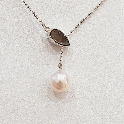 Rare White pink 8mm - 9.5mm akoya pearl necklace SV silver Real Japan reenspearl akoyapearl birthday あこや 真珠 珍珠
