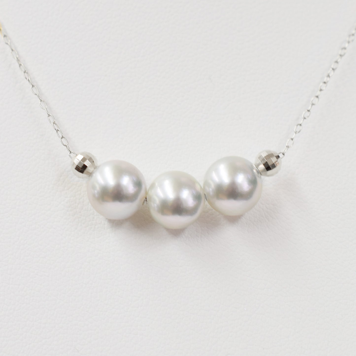 【K18YG / K18WG】Rare Natural color madama rank 8mm - 8.5mm Seawater Real necklace Akoya Pearl Japan reenspearl Japanese Seawater