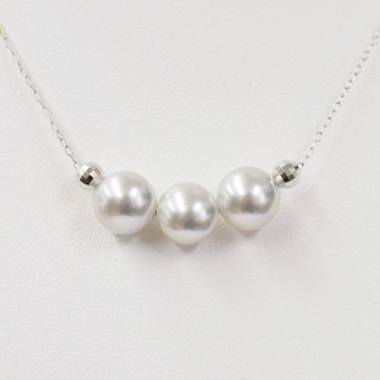 【K18YG / K18WG】Rare Natural color madama rank 8mm - 8.5mm Seawater Real necklace Akoya Pearl Japan reenspearl Japanese Seawater