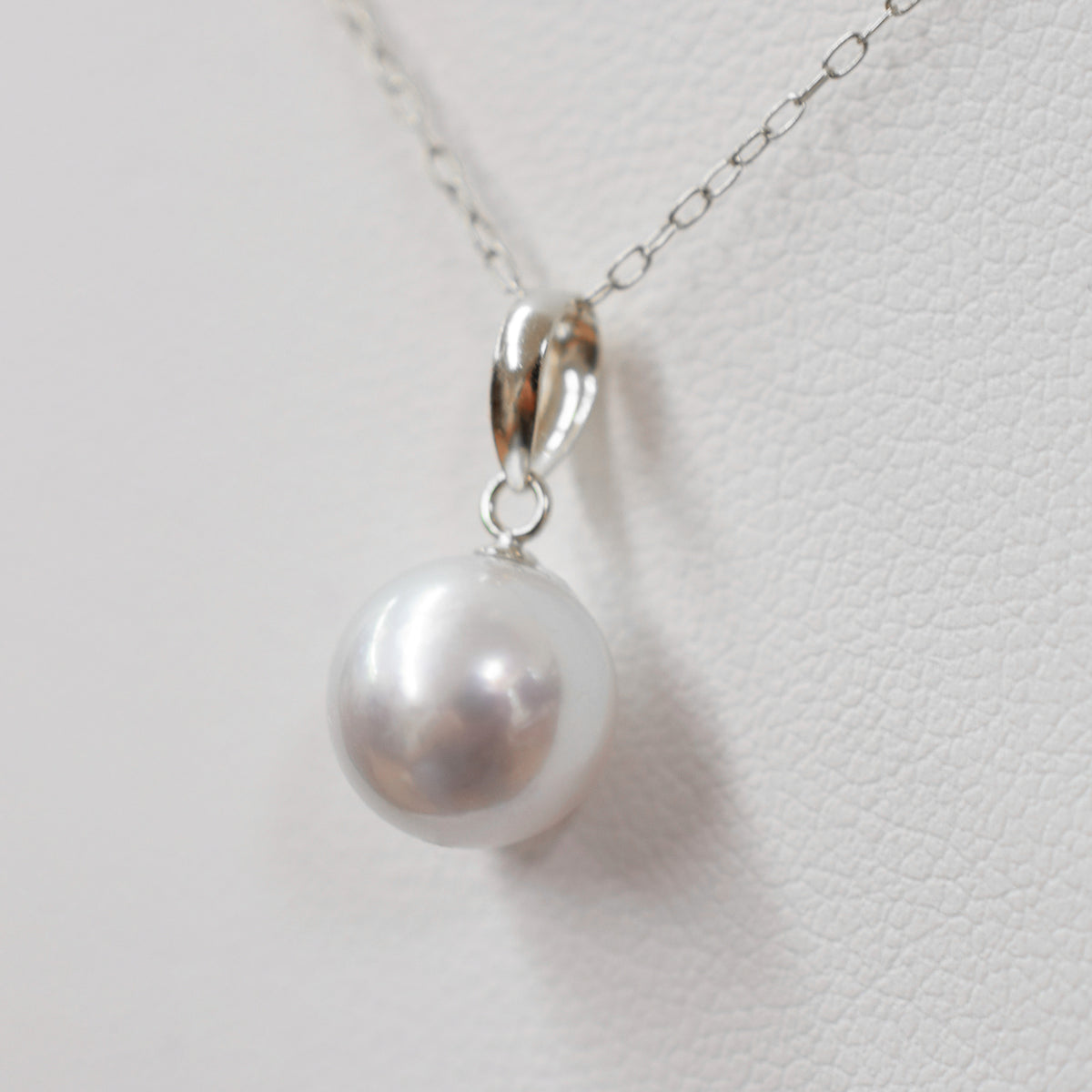 【K10 / K18】Rare Natural color 8.5mm - 9.5mm pendant necklace Akoya Pearl Real Japan Seawater pearl reenspearl akoyapearl 日本産 熊本 天草