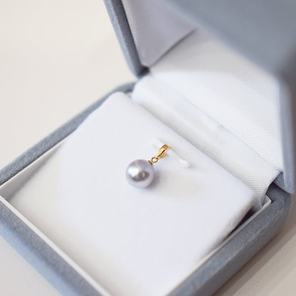【K18YG / K18WG】Rare Pendant top Only Madama rank 7.5mm - 8.5mm Natural color Akoya Pearl Japan Akoyapearl birthday あこや 真珠 日本