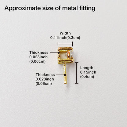 Only metal fittings 0.1ct K18YG Diamond Pendant top