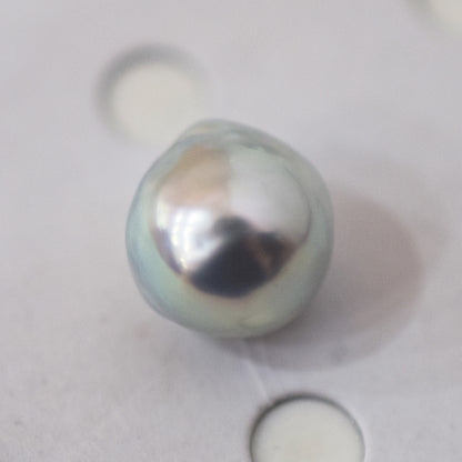 Pendant top Only Natural color 9.8mm Baroque pearl 1pc real akoya pearl Japan Japanese reenspearl あこや 真珠
