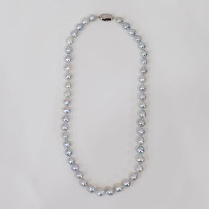 Limited to actual item Necklace Natural color Baroque 9mm - 10mm Akoya Pearl Japan 19.6inch starand choker