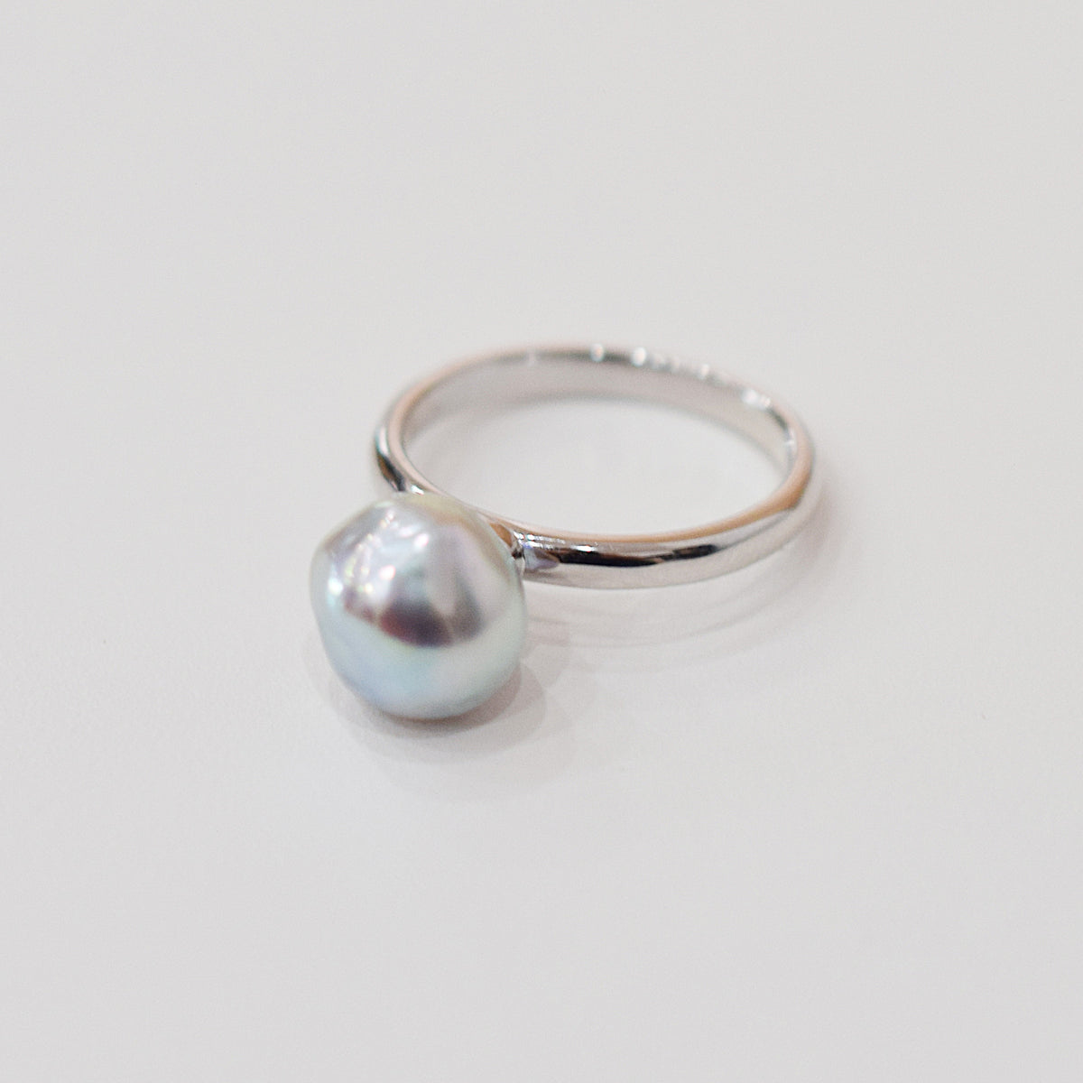 ［You can choose the pearl］Akoya Baroque pearl 8mm - 9mm Natural color Ring Sea Real akoya pearl From Japan 1pc pearl SV925 Silver reenspearl akoyapearl ring