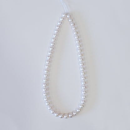 Actual product Hanadama rank white pink 8mm - 8.5mm Sea Real Akoya pearl strand choker necklace Japan Japanese Seawater Silver925