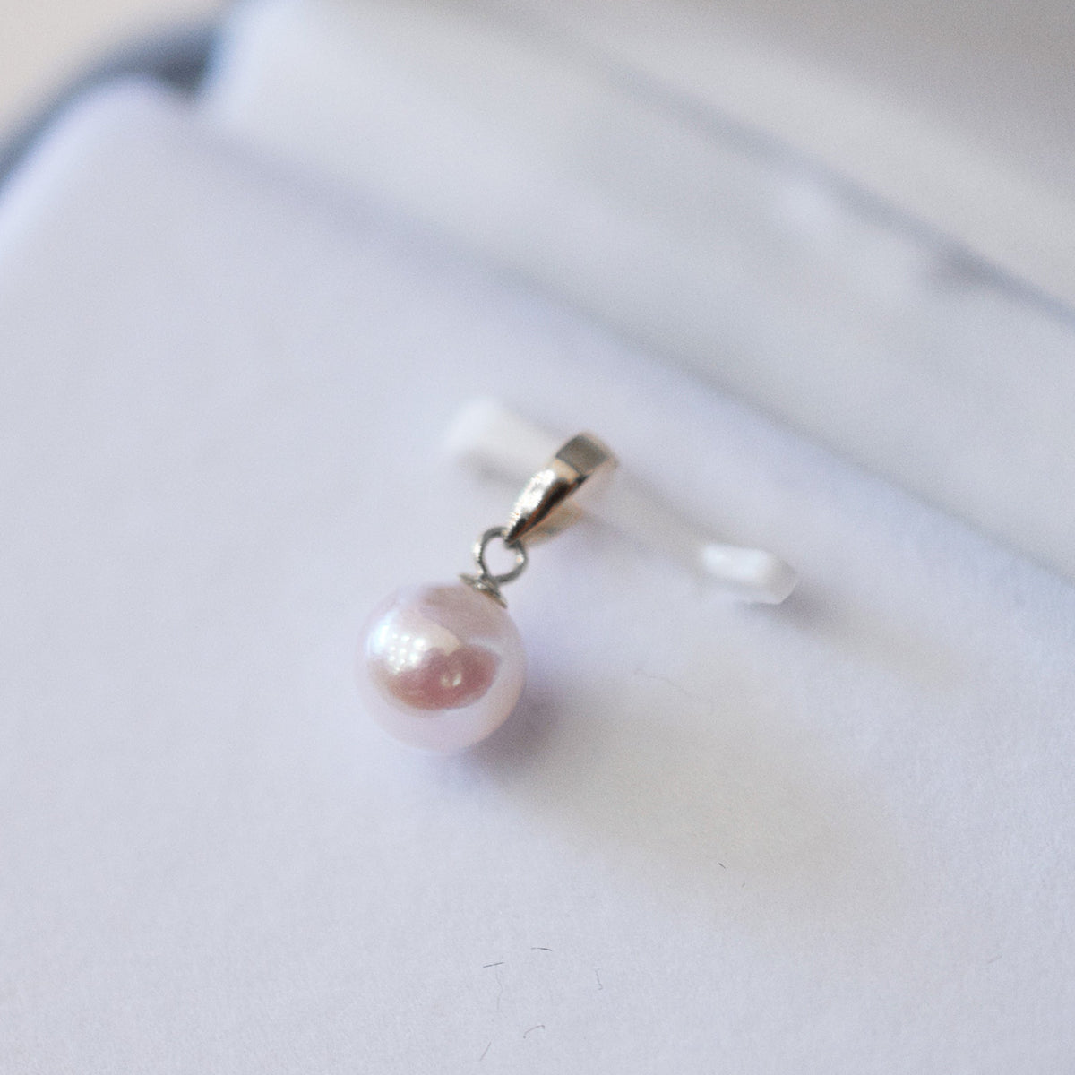 【K18YG / K18WG】Pendant top Only Hanadama rank Rare White pink 5.5mm - 6.5mm Akoya Pearl Japan Akoyapearl birthday あこや 真珠 日本 reenspearl