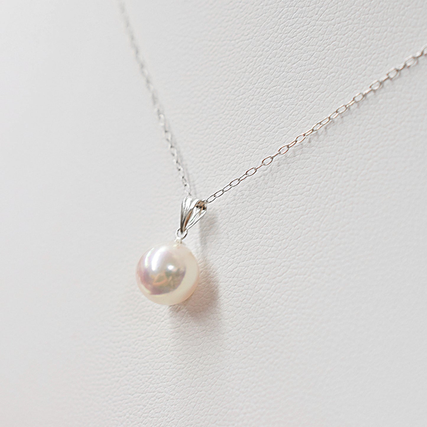 【K18YG / K18WG】AAA Aurora Tennyo color 8mm - 8.5mm seawater Real Akoya Pearl 18K 10K YG Pendant Necklace Japan Wedding birthday 真珠 あこや