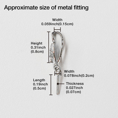 Only metal fittings 0.02ct K18WG Diamond Pendant top SIK00031