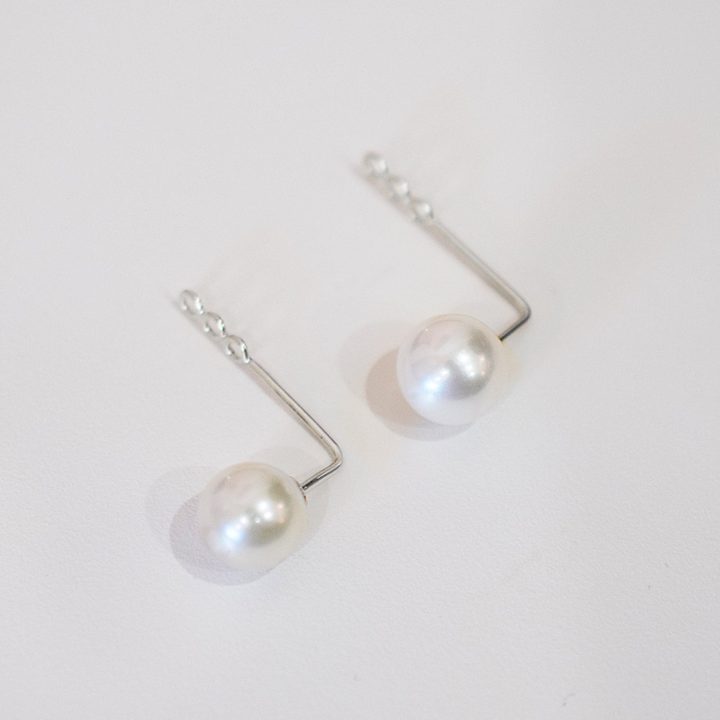 【K18YG / K14WG】Hanadama rank Whitepink 7.5mm - 8.5mm Earring jacket Seawater Real Akoya Pearl Japan anniversary Japanese Wedding あこや 真珠