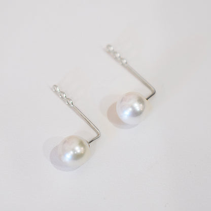 【K18YG / K14WG】Hanadama rank Whitepink 7.5mm - 8.5mm Earring jacket Seawater Real Akoya Pearl Japan anniversary Japanese Wedding あこや 真珠