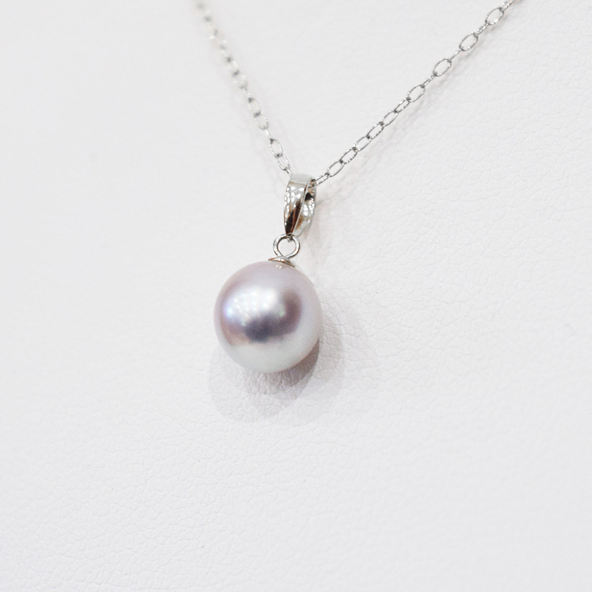 【K10 / K18】Rare Natural color 7.5mm - 8.5mm pendant necklace Akoya Pearl Real Japan Seawater pearl reenspearl akoyapearl 日本産 熊本 天草