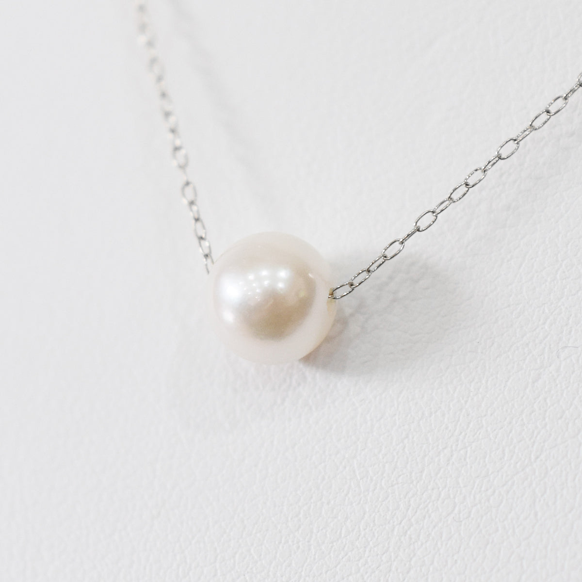 【K10 / K18】Rare White pink 7.5mm - 8.5mm Seawater Real Akoya Pearl necklace AkoyaPearl Japan あこや 真珠