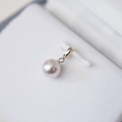 【K18YG / K18WG】Pendant top Only Hanadama rank Rare White pink 5.5mm - 6.5mm Akoya Pearl Japan Akoyapearl birthday あこや 真珠 日本 reenspearl