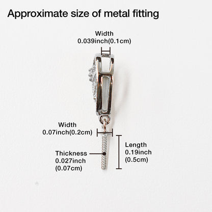 Only metal fittings 0.01ct K14WG Diamond Pendant top RP00031