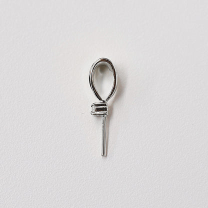 Only metal fittings 0.01ct K14WG Diamond Pendant top RP00031