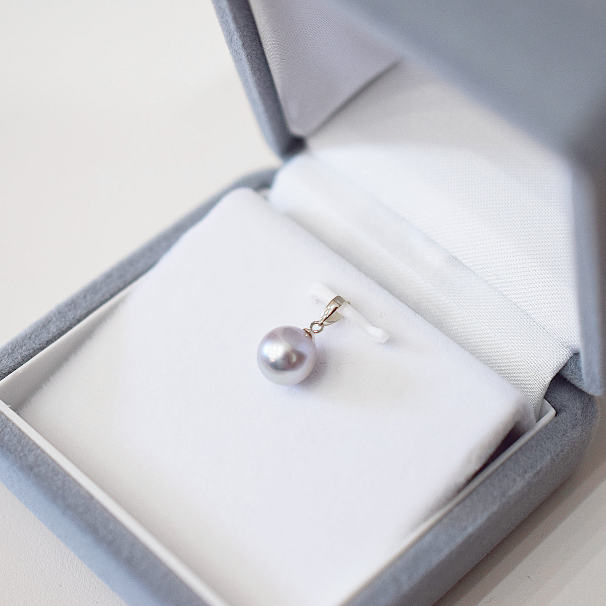 【K18YG / K18WG】Rare Pendant top Only Madama rank 7.5mm - 8.5mm Natural color Akoya Pearl Japan Akoyapearl birthday あこや 真珠 日本