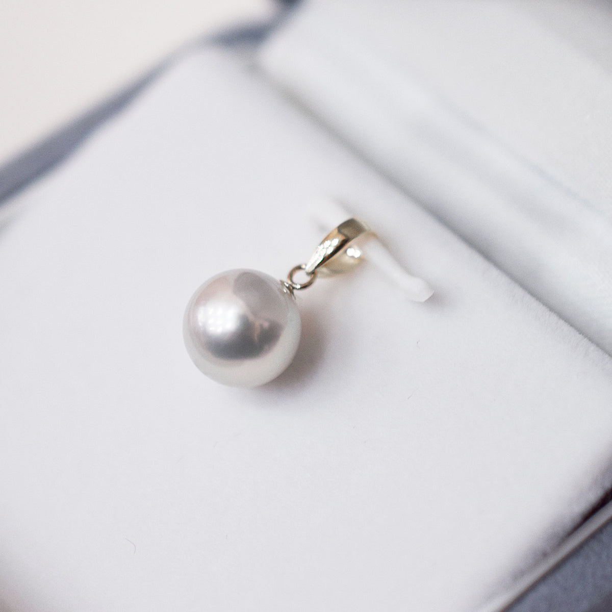 【K18YG / K18WG】Pendant top Only Madama rank 8.5mm - 9.5mm Natural color Akoya Pearl Japan Akoyapearl birthday あこや 真珠 日本