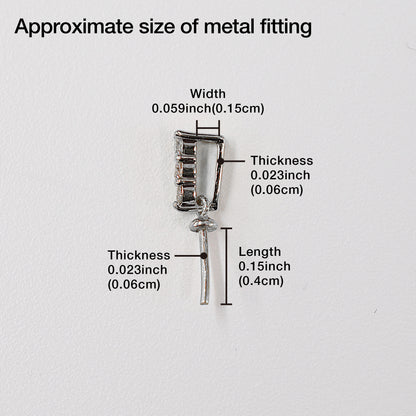 Only metal fittings 0.06ct K18WG Diamond Pendant top SIK00042