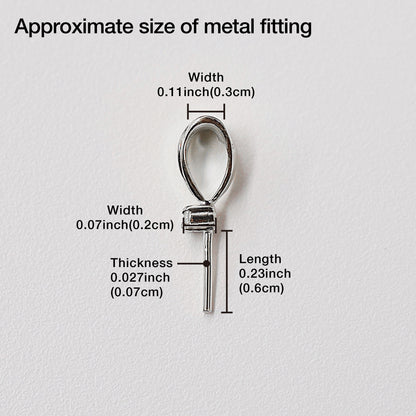 Only metal fittings 0.01ct K14WG Diamond Pendant top RP00031