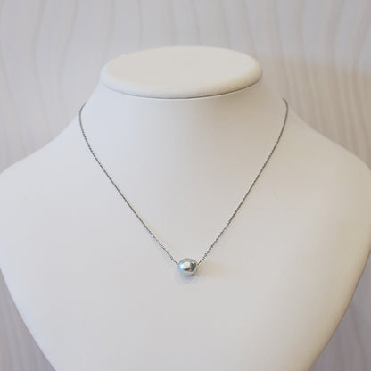 Actual product 10mm Necklace Natural color Seawater Real akoya Pearl Baroque Surgical Stainless Steel Japan reenspearl