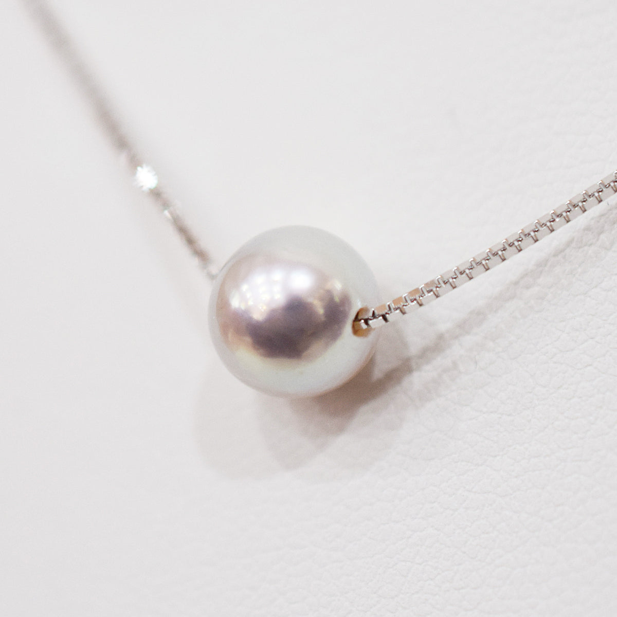 【SV925】Rare Natural color 8mm - 9mm Seawater Real Akoya Pearl Venetian necklace AkoyaPearl Japan あこや 真珠