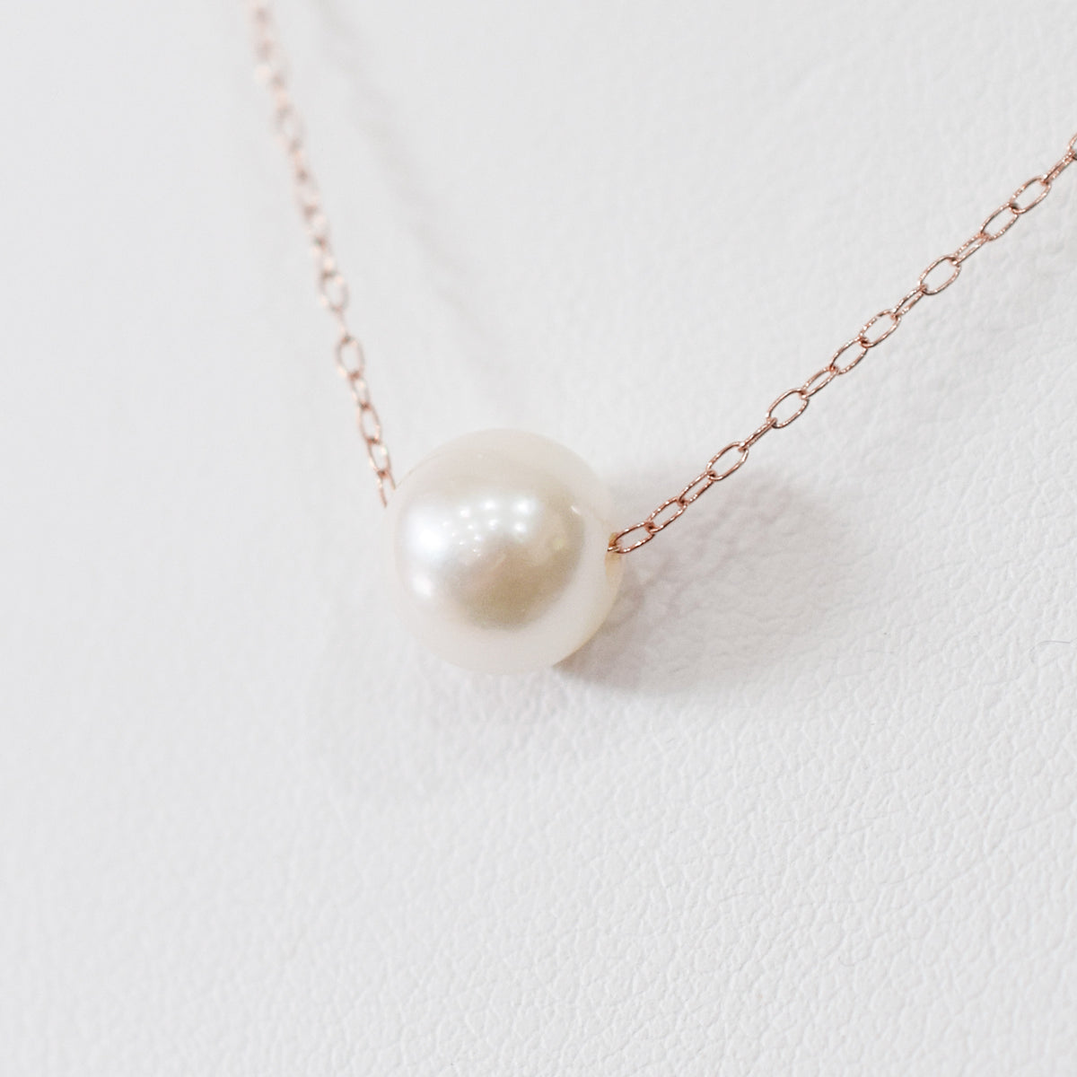 【K10 / K18】Rare White pink 7.5mm - 8.5mm Seawater Real Akoya Pearl necklace AkoyaPearl Japan あこや 真珠