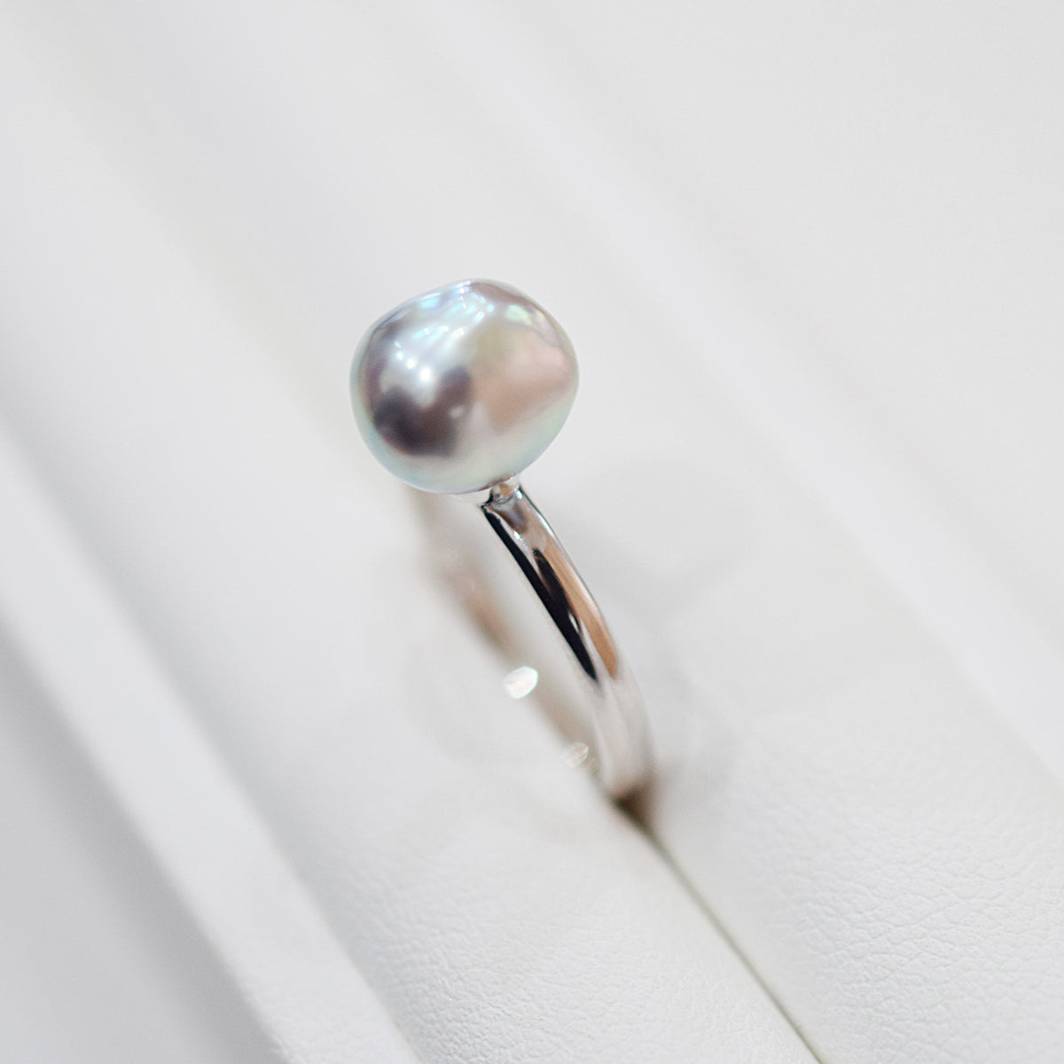 ［You can choose the pearl］Akoya Baroque pearl 8mm - 9mm Natural color Ring Sea Real akoya pearl From Japan 1pc pearl SV925 Silver reenspearl akoyapearl ring