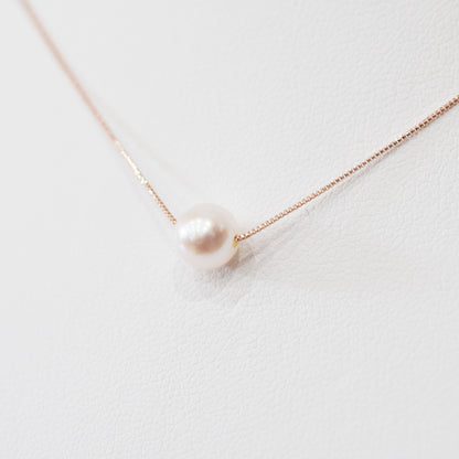 【K10 / K18】Rare White pink 5.5mm - 6.5mm Seawater Real Akoya Pearl necklace AkoyaPearl Japan あこや 真珠