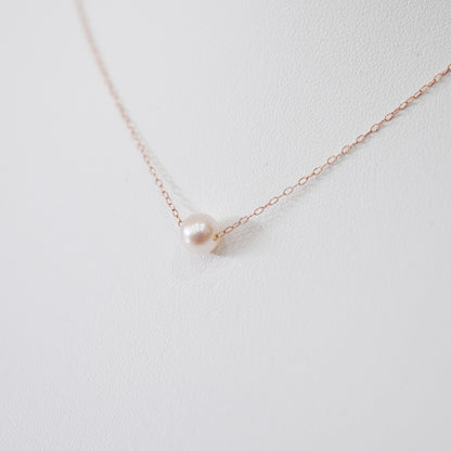 【K10 / K18】Rare White pink 5.5mm - 6.5mm Seawater Real Akoya Pearl necklace AkoyaPearl Japan あこや 真珠