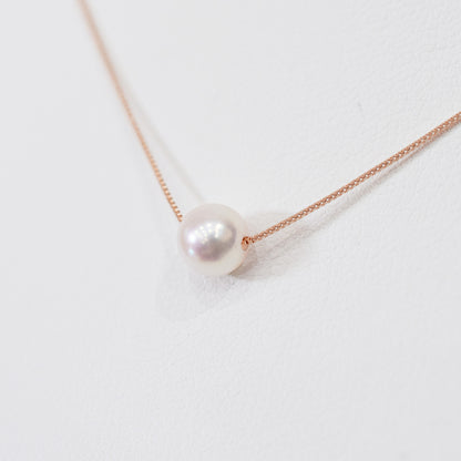 【K10 / K18】Rare White pink 5.5mm - 6.5mm Seawater Real Akoya Pearl necklace AkoyaPearl Japan あこや 真珠