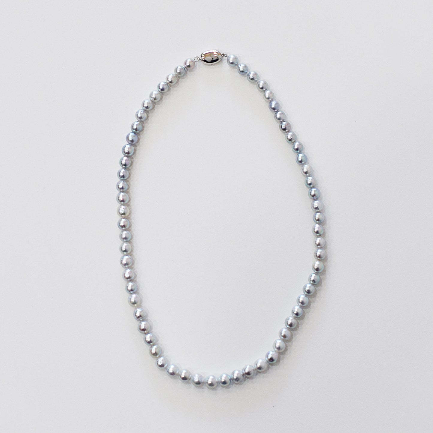 Actual product Necklace Natural color Baroque 6mm - 7mm Akoya Pearl Japan 17.1inch starand choker