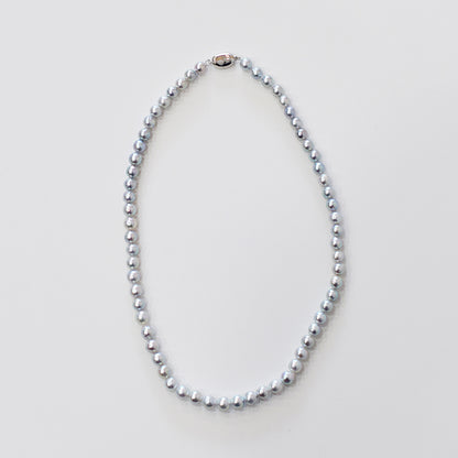 Actual product Necklace Natural color Baroque 6mm - 7mm Akoya Pearl Japan 17.1inch starand choker