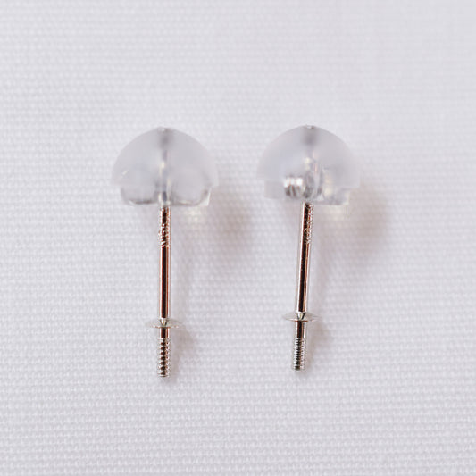 Only metal fittings K14WG stud earring Metal fitting Recommended for pearls under 9mm