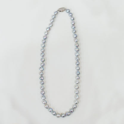 Limited to actual item Necklace Natural color Baroque 9mm - 10mm Akoya Pearl Japan 20.6inch starand choke