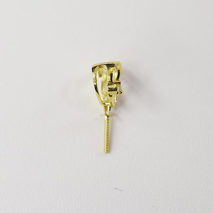 Only metal fittings 0.01ct K18YG Diamond Pendant top SIK00021