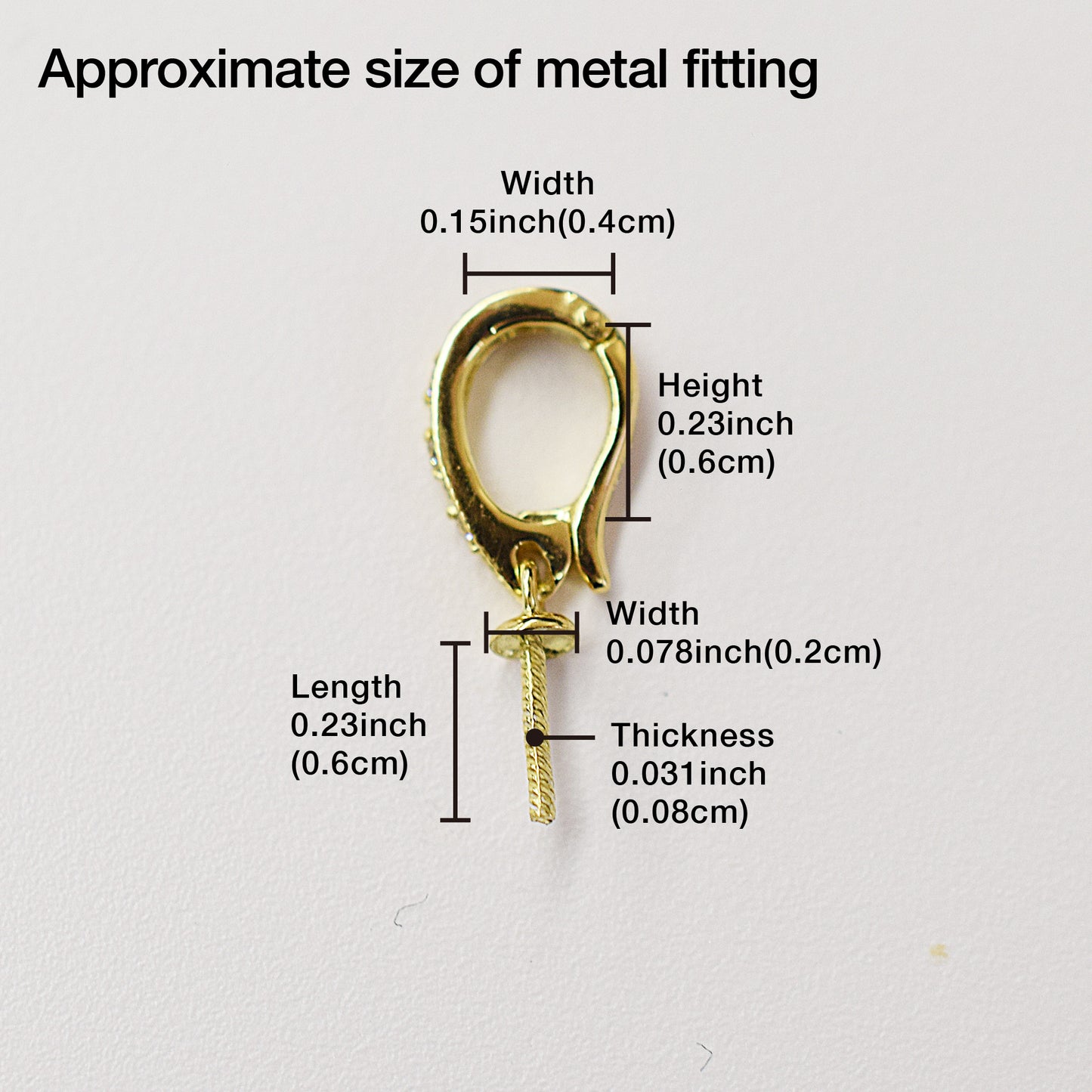 Only metal fittings 0.02ct K18YG Diamond Pendant top SIK00051
