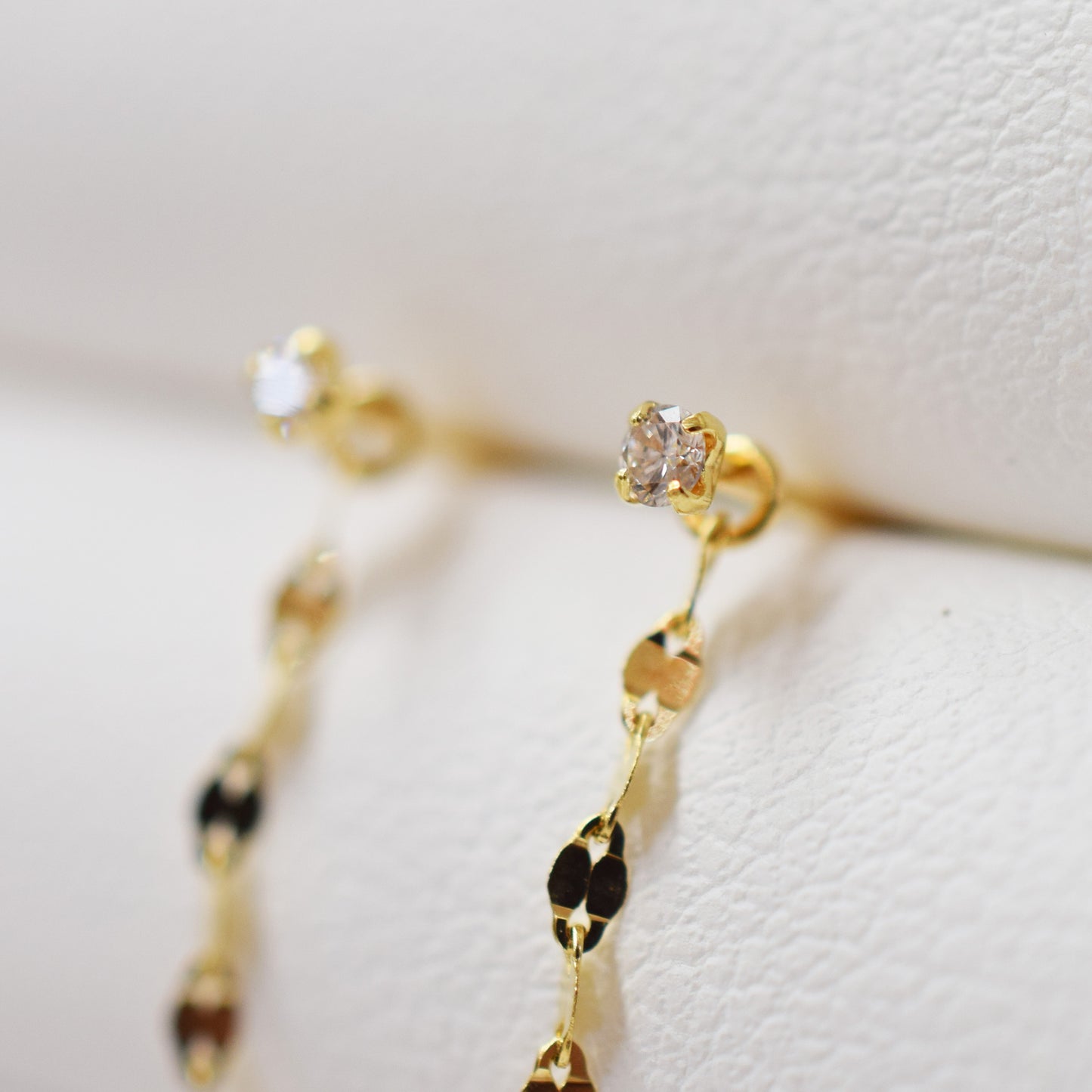 Only metal fittings K18YG stud earring Metal fitting Recommended for pearls 7mm - 9mm