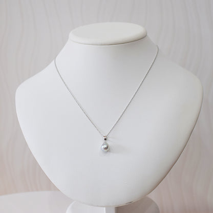 <SALE> Limited to actual item Pendant top Necklace Natural color Baroque 10.3mm Real Akoya Pearl Japan 17.7inch Japanese