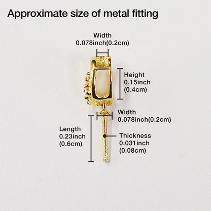 Only metal fittings 0.03ct K18YG Diamond Pendant top SIK00041