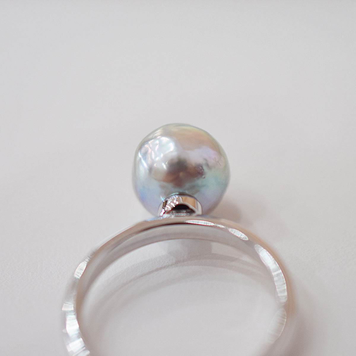 ［You can choose the pearl］Akoya Baroque pearl 8mm - 9mm Natural color Ring Sea Real akoya pearl From Japan 1pc pearl SV925 Silver reenspearl akoyapearl ring